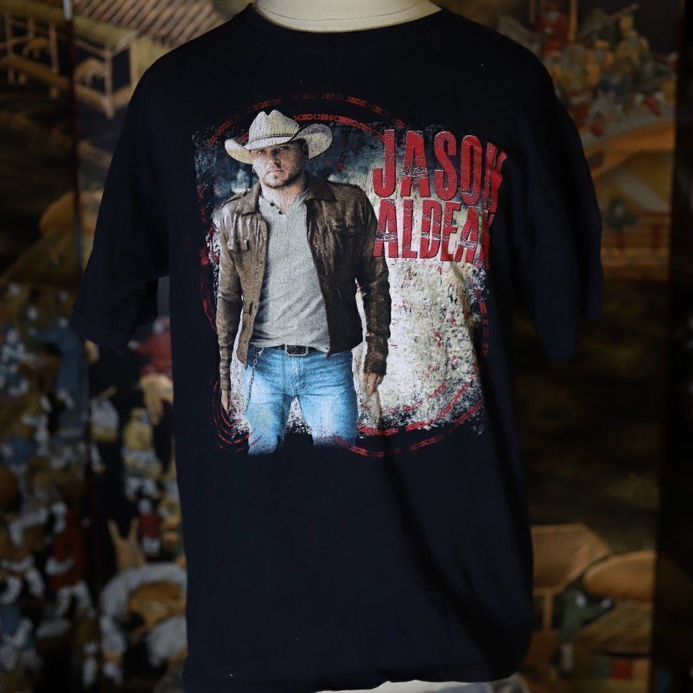 Medium Jason Aldean 2012 Tour Band Tee T-shirt